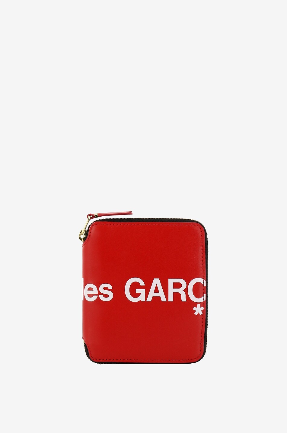 Brieftasche aus Glattleder mit Print Huge Logo