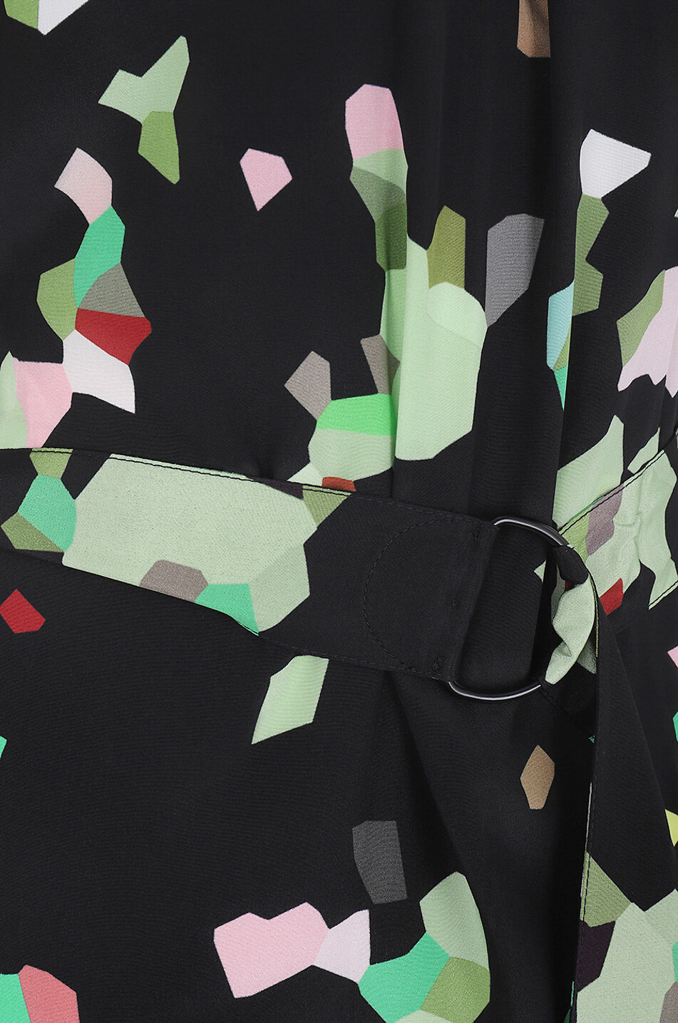Robe midi en soie fleurie