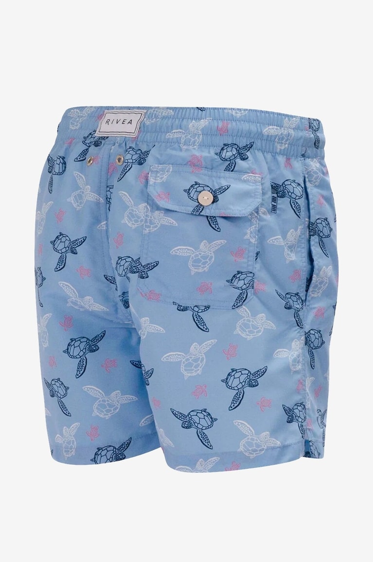 RIVEA Badeshorts mit Schildkrötenprint Océan Herren BLAU 2