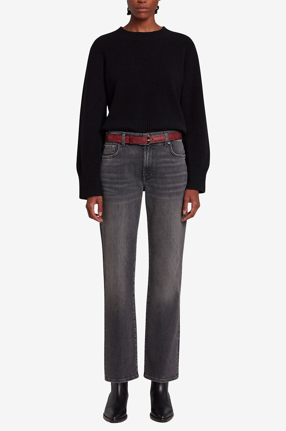 Jean droit en coton Ellie Straight Luxe