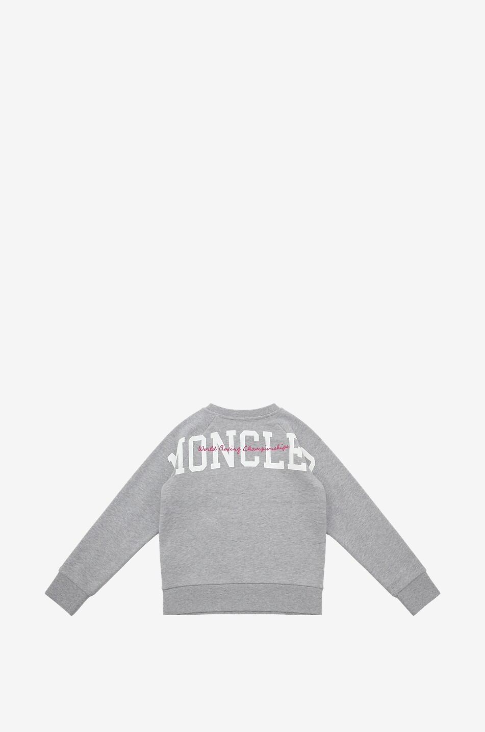 MONCLER Sweat-shirt garçon chiné à manches raglan Garçon GRIS 2