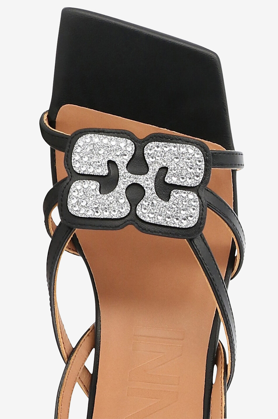 Sandales à talon et bout carré Butterfly Strass 50
