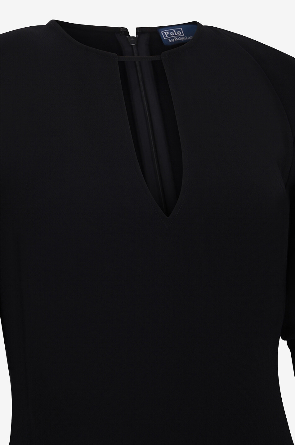 Robe fourreau longue à manches trois-quarts détail noeud