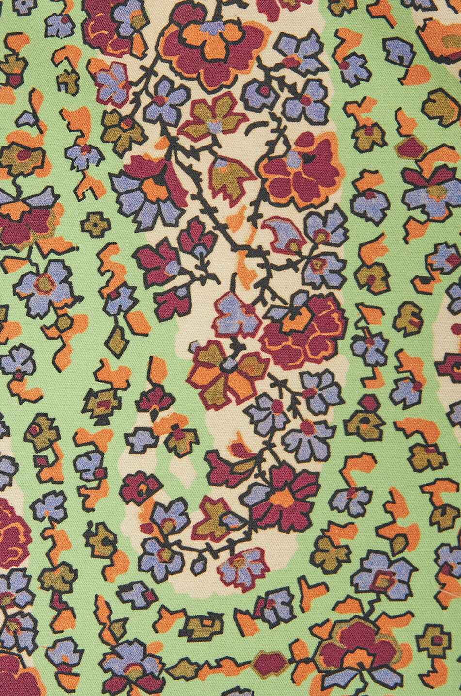 Bluse aus Baumwoll-Twill mit floralem Paisley-Print