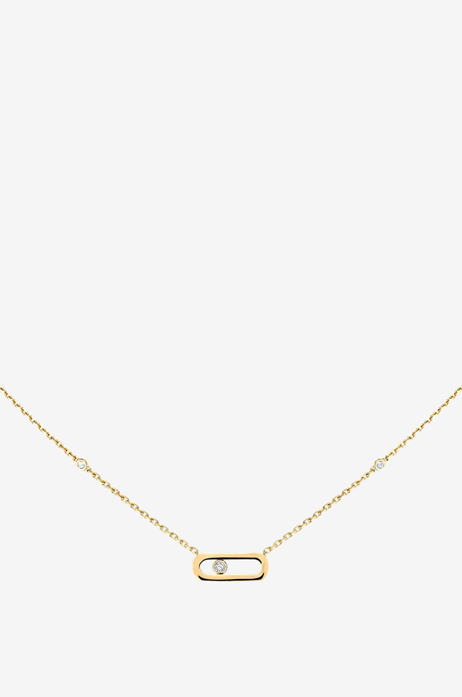 MESSIKA Move Uno yellow gold and diamond necklace Women YELLOW 1