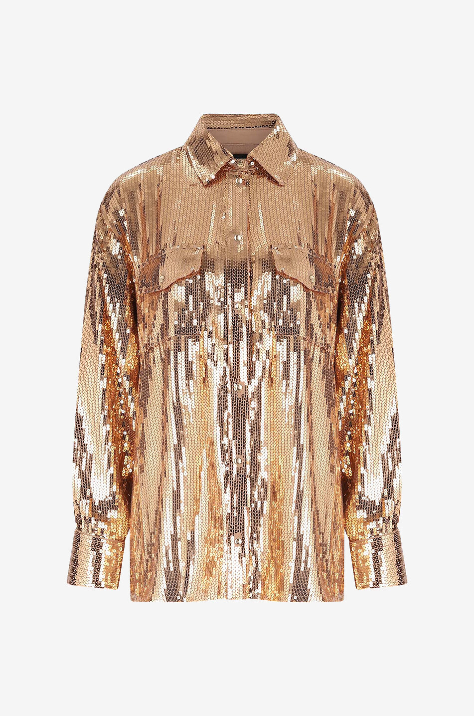 Oversize-Paillettenhemd Carlotta