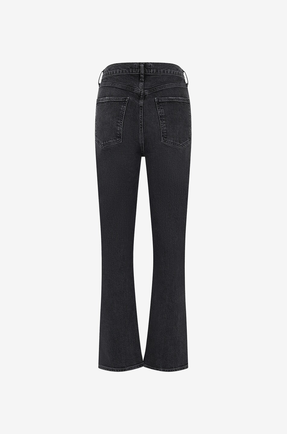 High Rise Stovepipe cotton straight leg jeans