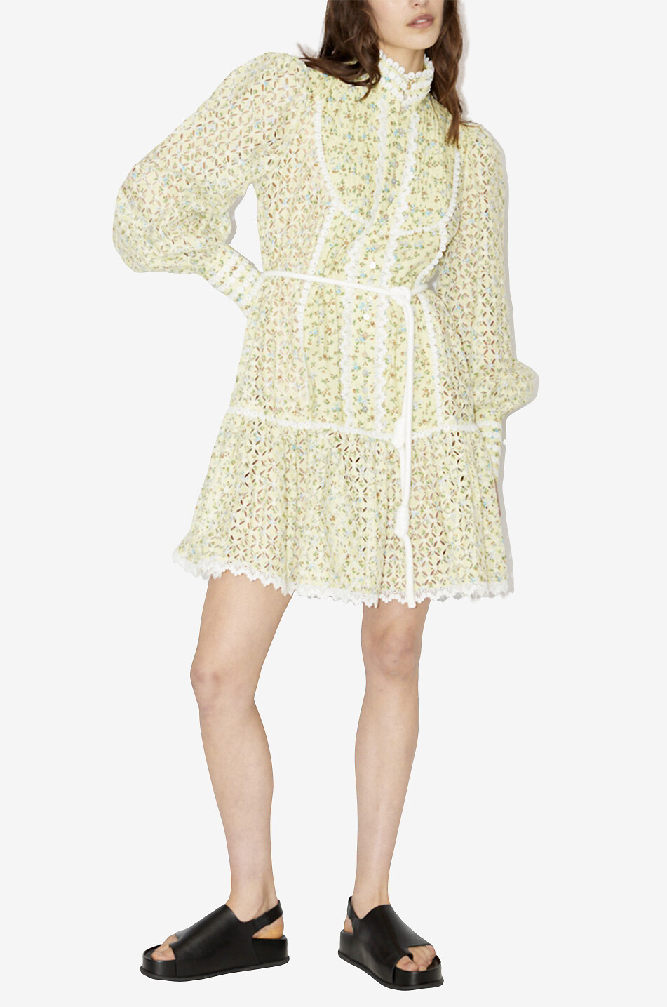 ALEMAIS Maeve embroidered mini dress in cotton Women MULTI COLOURED 2