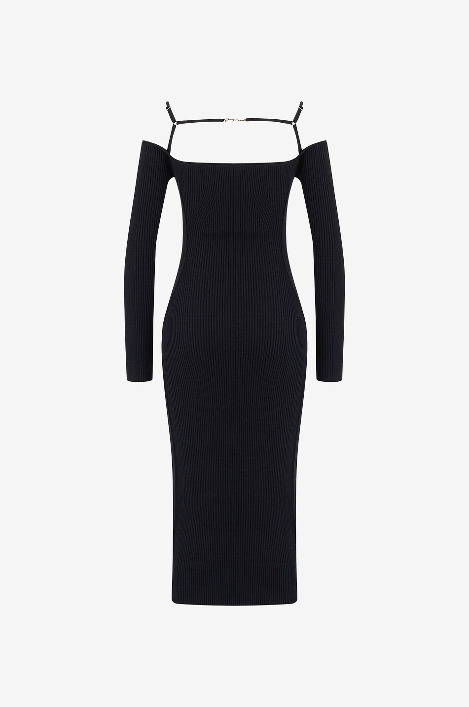 JACQUEMUS Robe fourreau à épaules dénudées La robe Sierra Femme NOIR 2