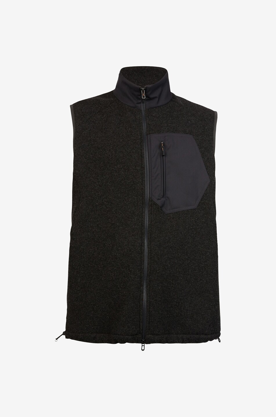 SEASE Explorer wool and cashmere vest Men Colourless 1