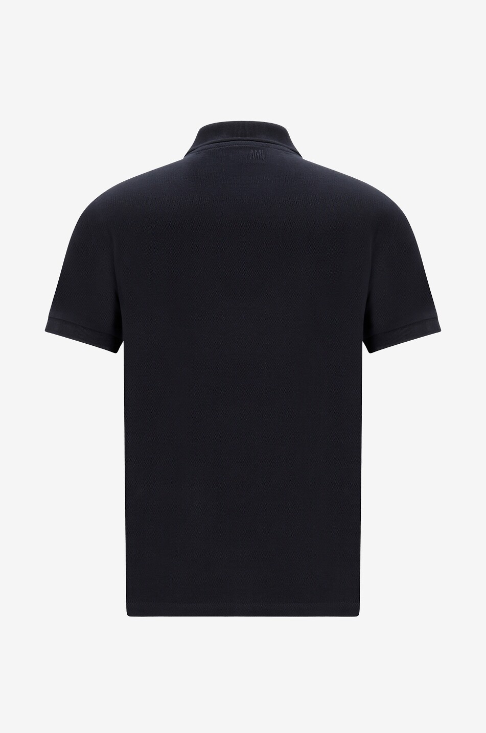 AMI Red Ami de Coeur short-sleeved polo shirt Men BLACK 2