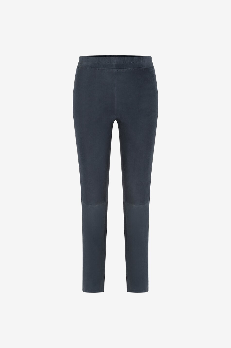 Schmale Wildlederhose mit elastischem Bund