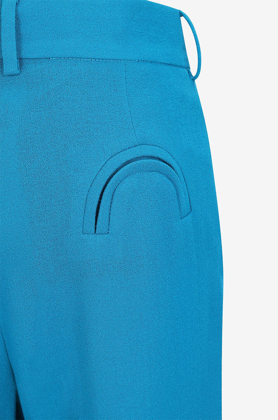 BLAZE MILANO Pantalon droit en laine vierge Cool and Easy Kaspia Femme BLEU MOYEN 3