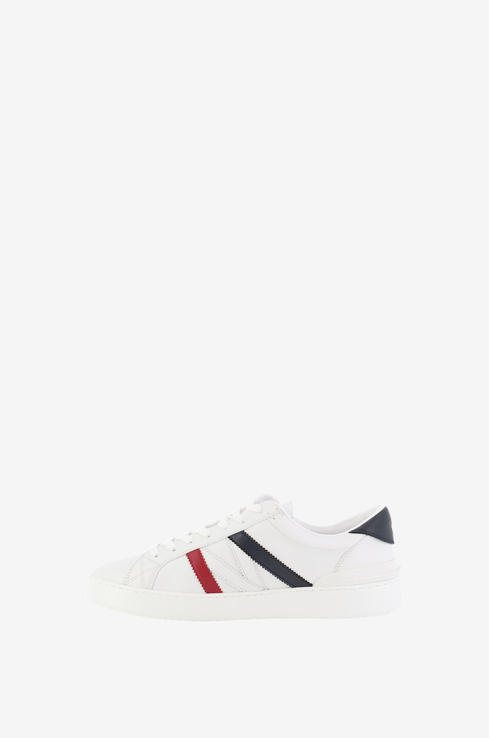 MONCLER Monaco M vegan low-top tricolour sneakers Men WHITE 3