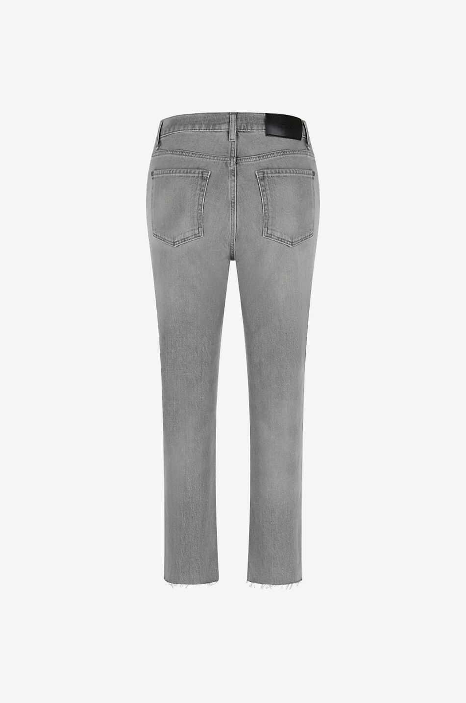 7 FOR ALL MANKIND Jean droit en coton Logan Stovepipe Straight Fit Femme GRIS 2