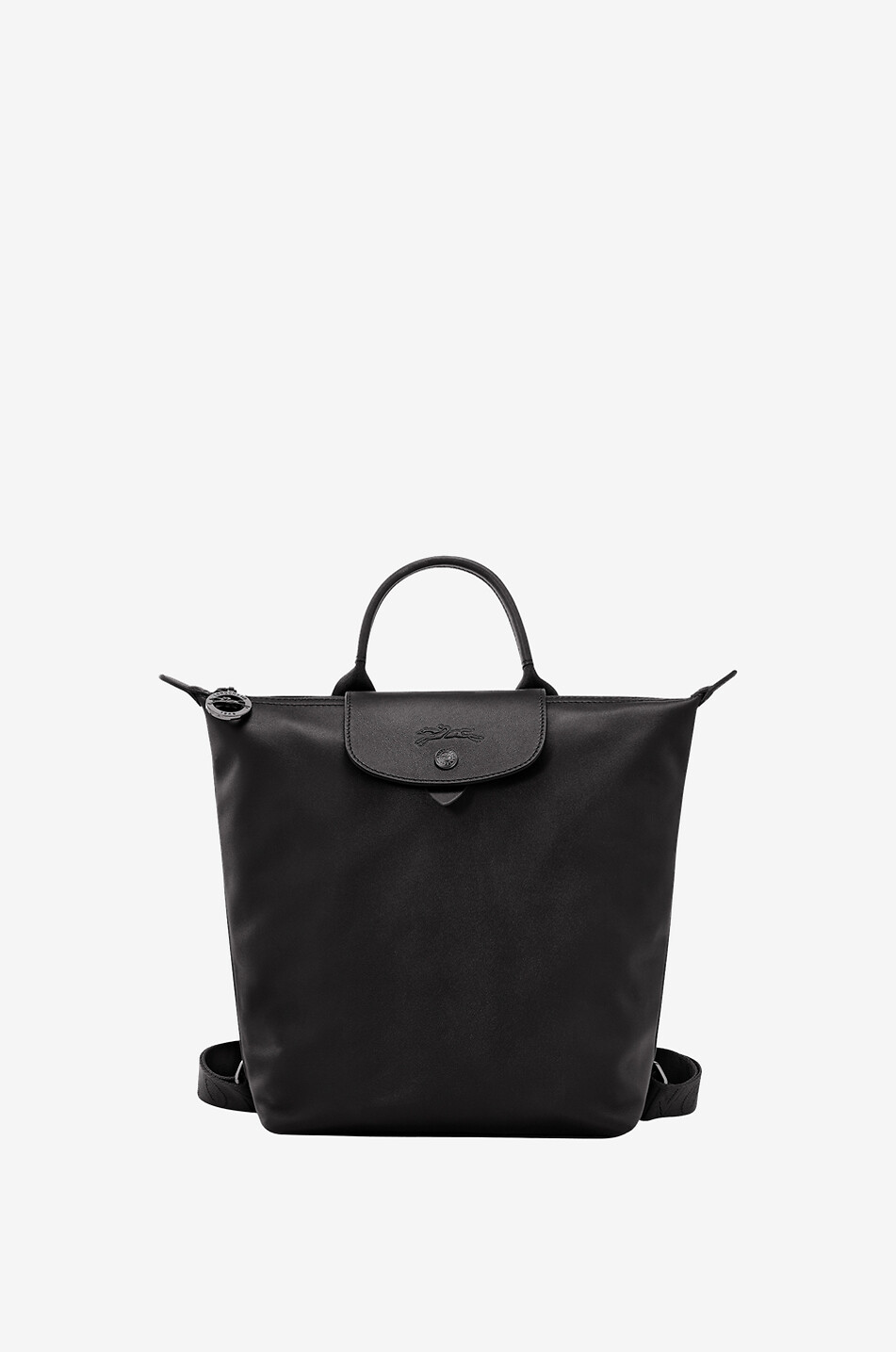 LONGCHAMP Sac à dos en cuir lisse Le Pliage Xtra S Femme NOIR 1