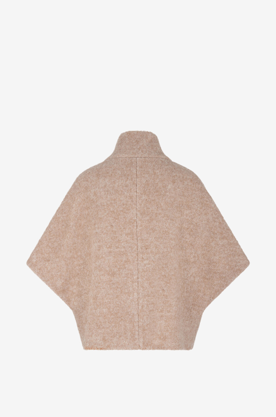 Cape en laine et cachemire mélangés zippée