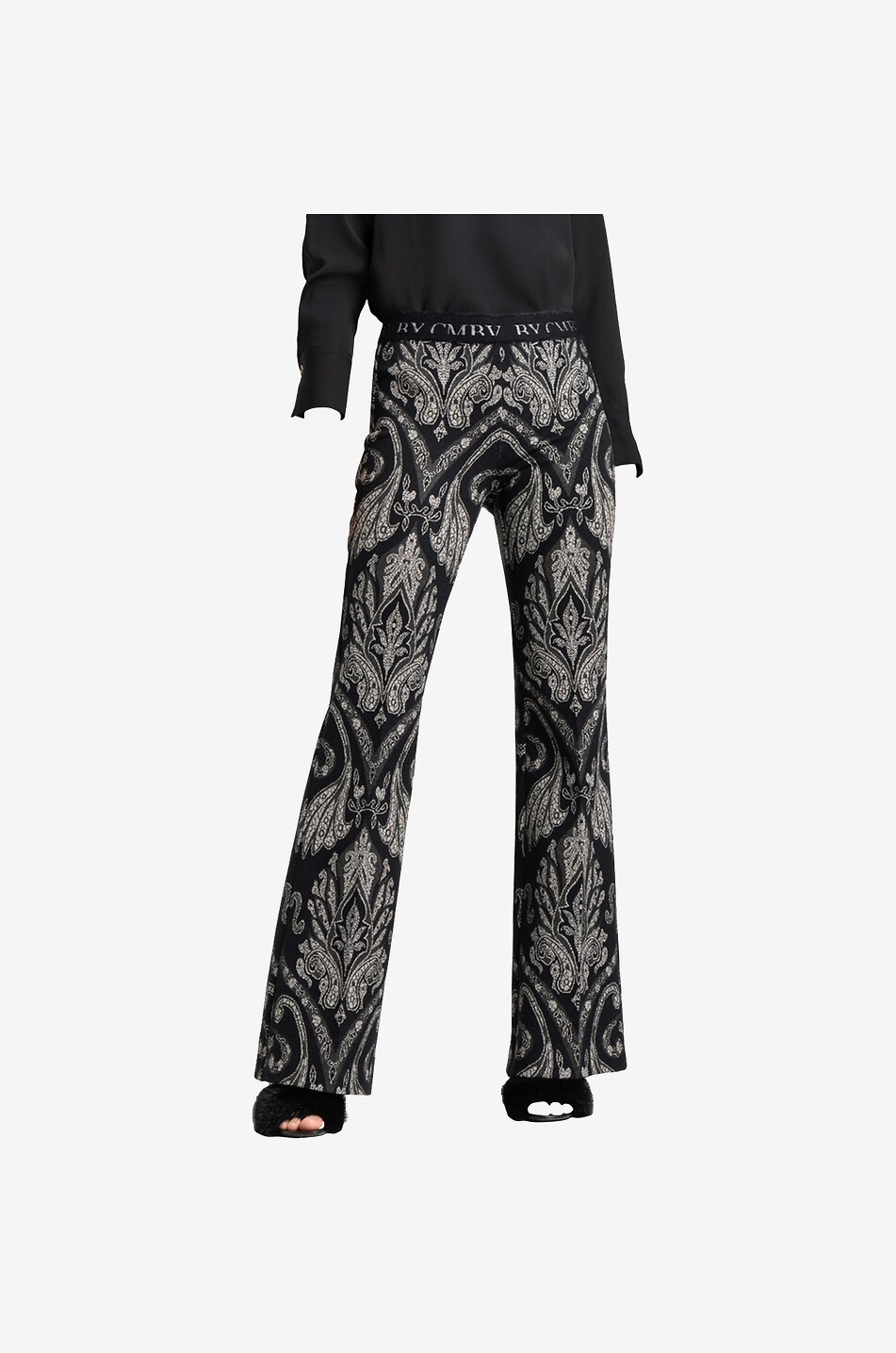 CAMBIO Pantalon large à motif Francis Femme MULTICOLORE 2