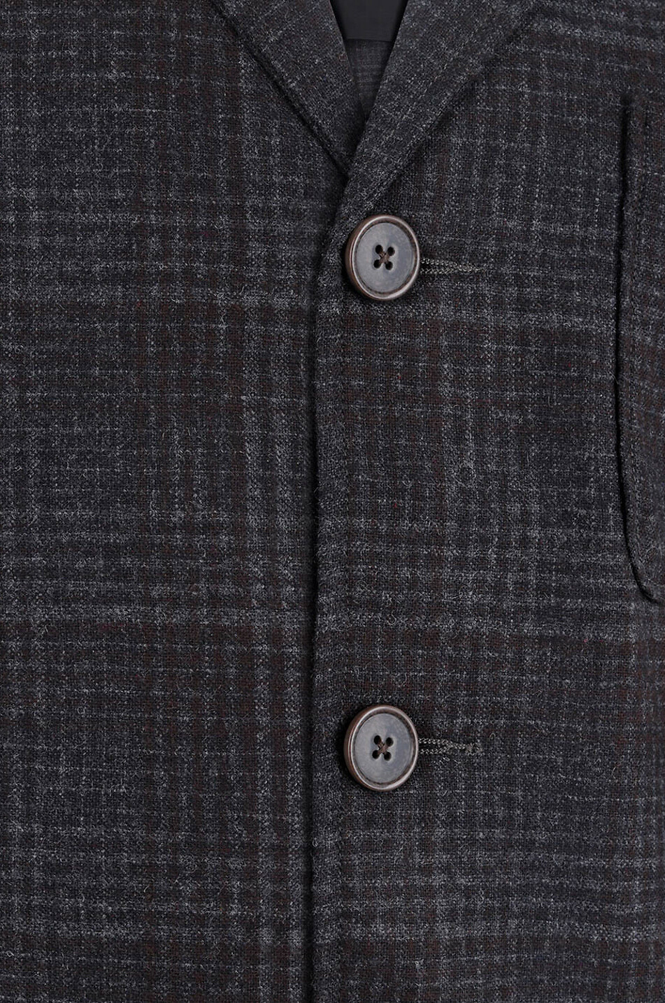 UNIVERSAL WORKS Reuse recycled wool checked blazer Men Colourless 3