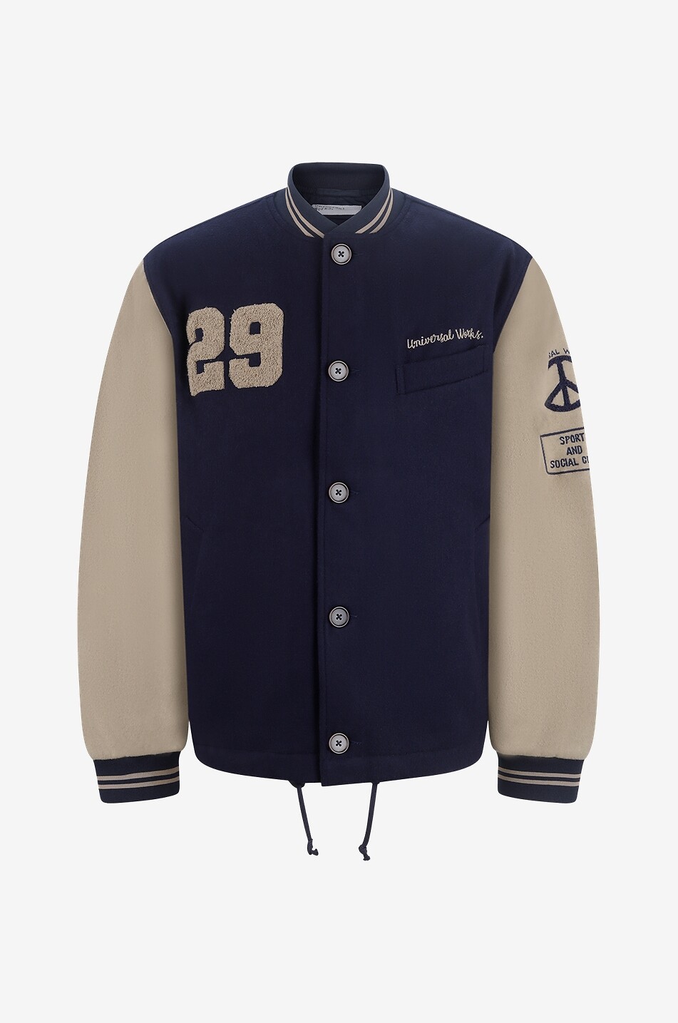 Newark wool varsity bomber jacket