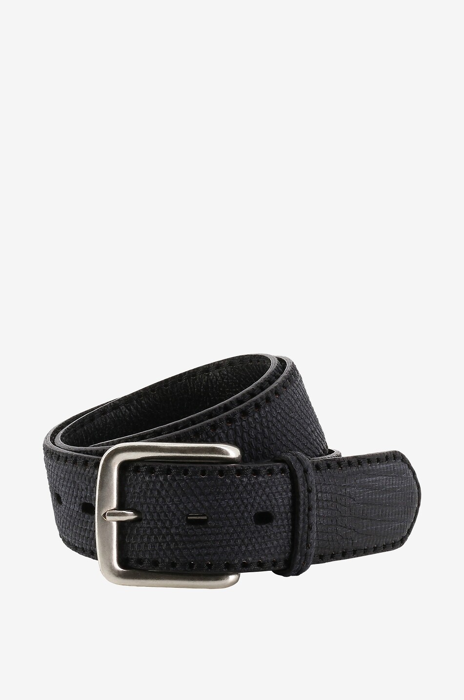 Ausgefallener Gürtel aus Waranleder Angry