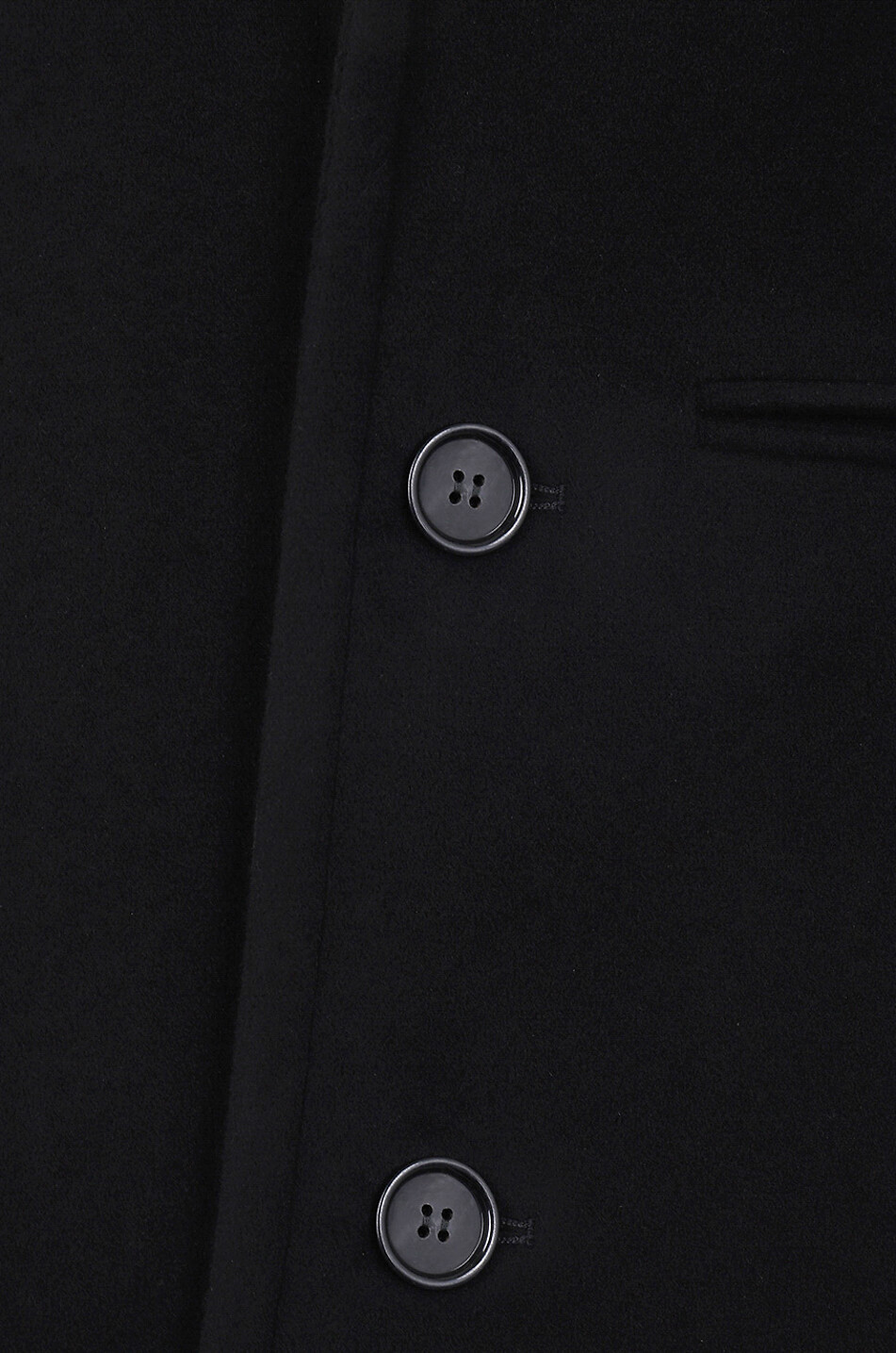 ALEXANDER McQUEEN Mantel aus Wolle und Kaschmir mit Einsätzen Herren SCHWARZ 3