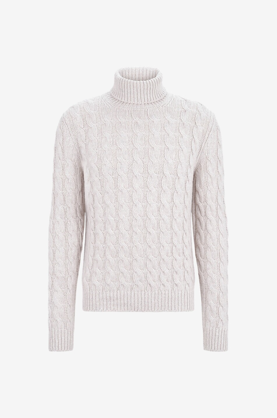 Derby Clyde cable-knit turtleneck cashmere jumper