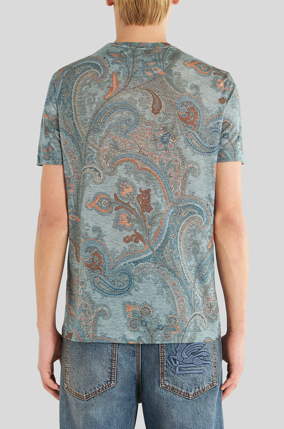 ETRO Lyocell-T-Shirt mit Paisley-Print Herren BUNT 4