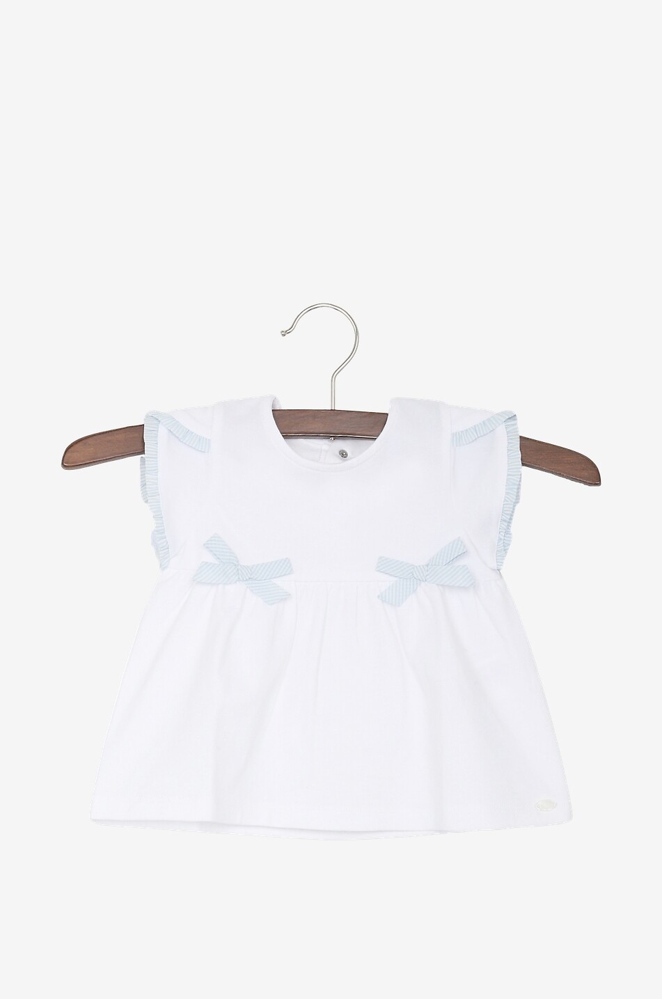 TARTINE ET CHOCOLAT Cotton baby short-sleeved top Baby WHITE 1