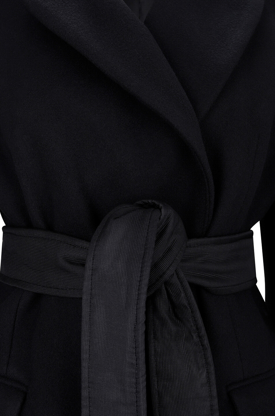 AQVAROSSA Langer dicker Mantel aus Wolle Julia Damen SCHWARZ 3