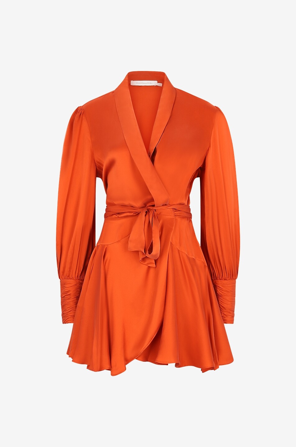 Miniwickelkleid aus Seide