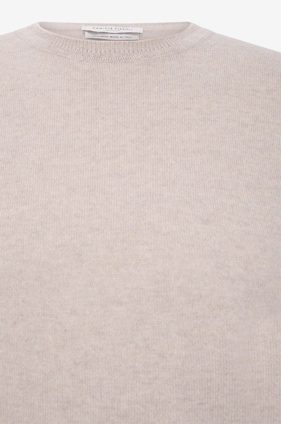 DANIELE FIESOLI Pullover mit Rundhalsausschnitt aus Kaschmir Herren Mittle beige 3