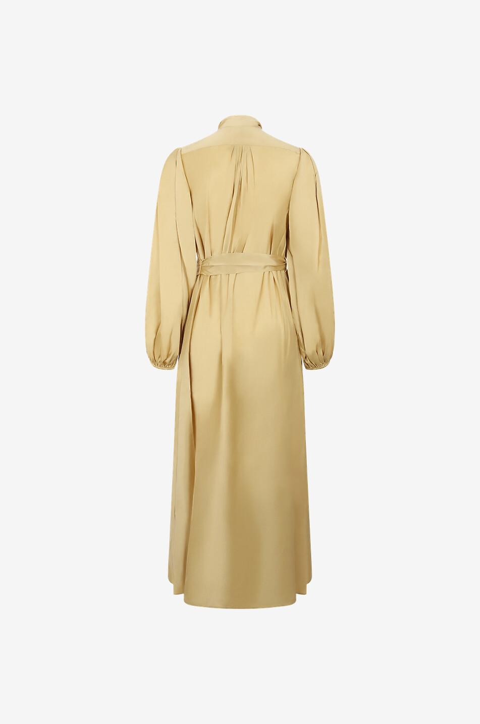 Midi-Seidenkleid mit Schluppe Silk Billow