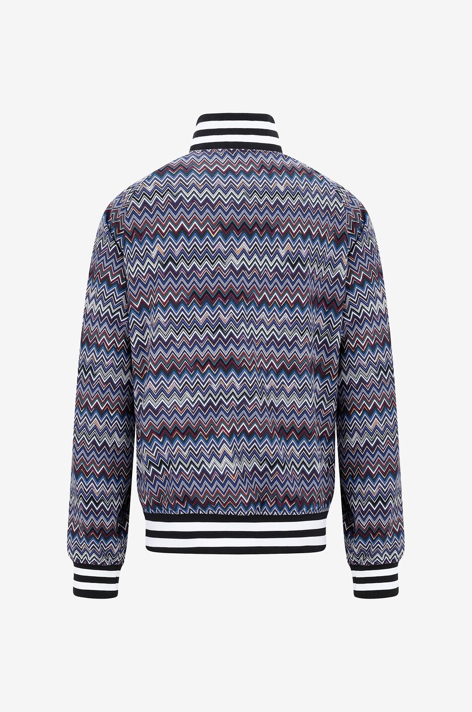 Leichter Strick-Bomberjacke mit Fischgrätenmotiv