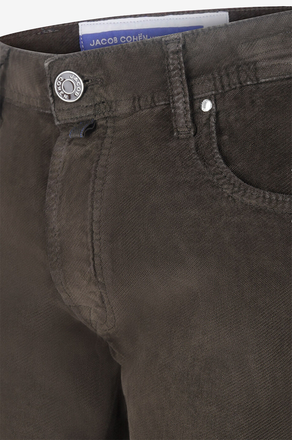 JACOB COHEN Slim-Fit-Hose aus Samt Bard Herren MITTELGRÜN 3