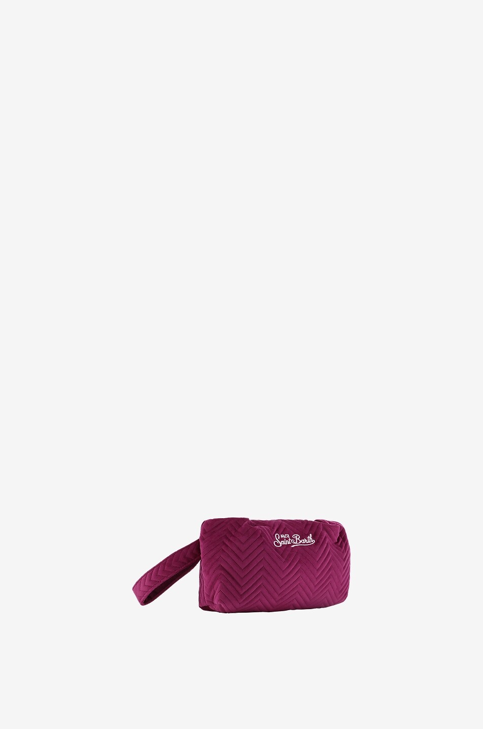 MC2 SAINT BARTH Pochette à chevrons Quilt Femme ROSE FONCÉ 2