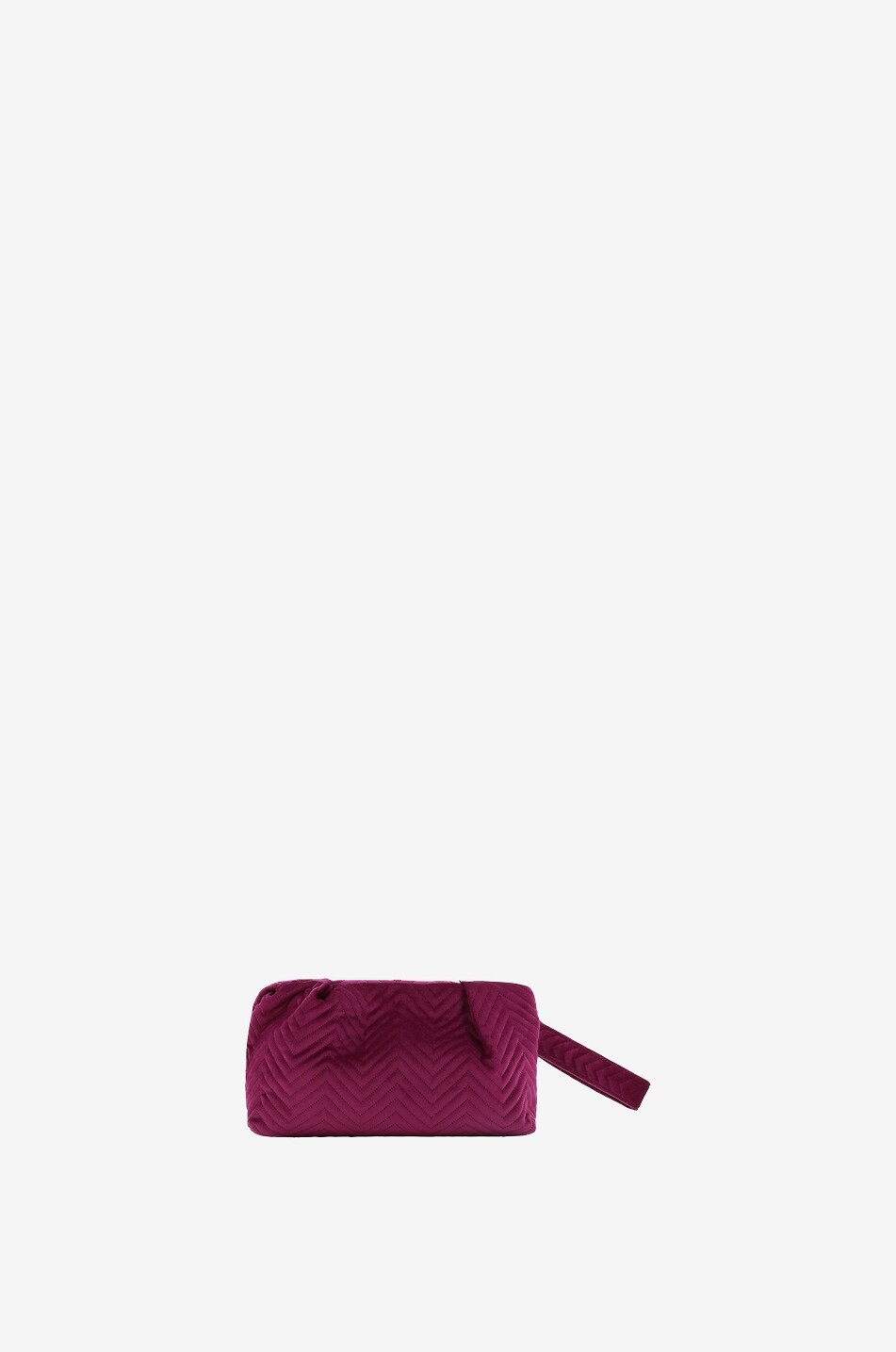 MC2 SAINT BARTH Pochette à chevrons Quilt Femme ROSE FONCÉ 3