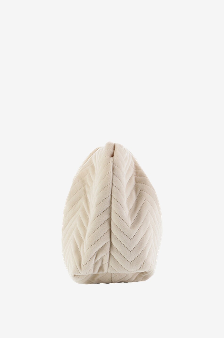 MC2 SAINT BARTH Pochette à chevrons Quilt Femme BEIGE 4