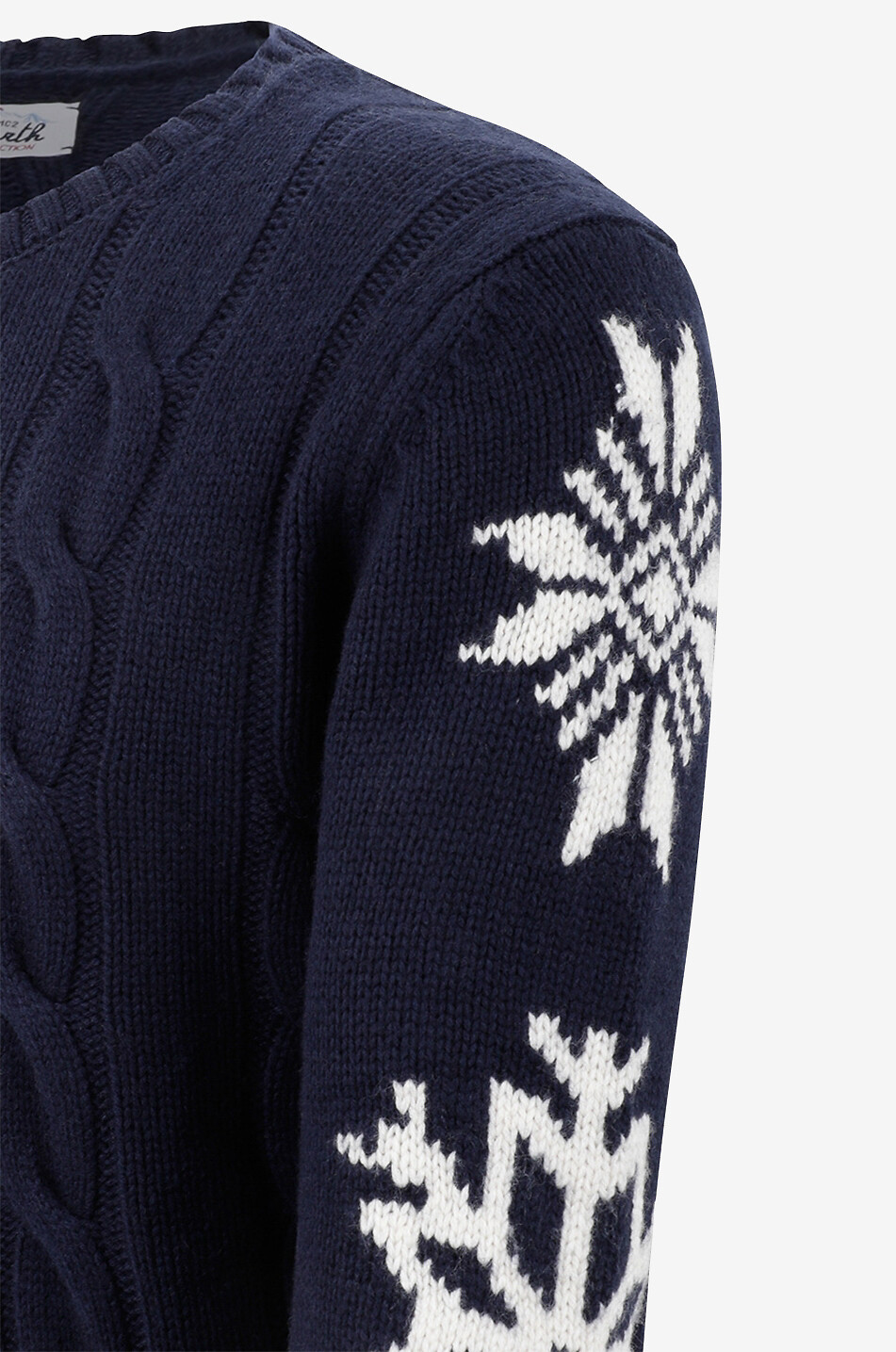 Pullover mit Rundhalsausschnitt aus Wolle und Viskose Bergen