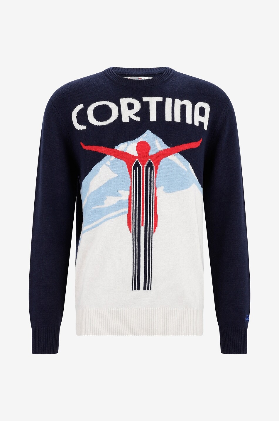 MC2 SAINT BARTH Pull jacquard Heron Cortina Ski Homme BLEU FONCE 1