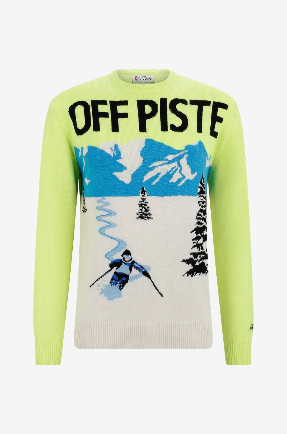 MC2 SAINT BARTH Heron Off Piste Skier jacquard jumper Men YELLOW 1