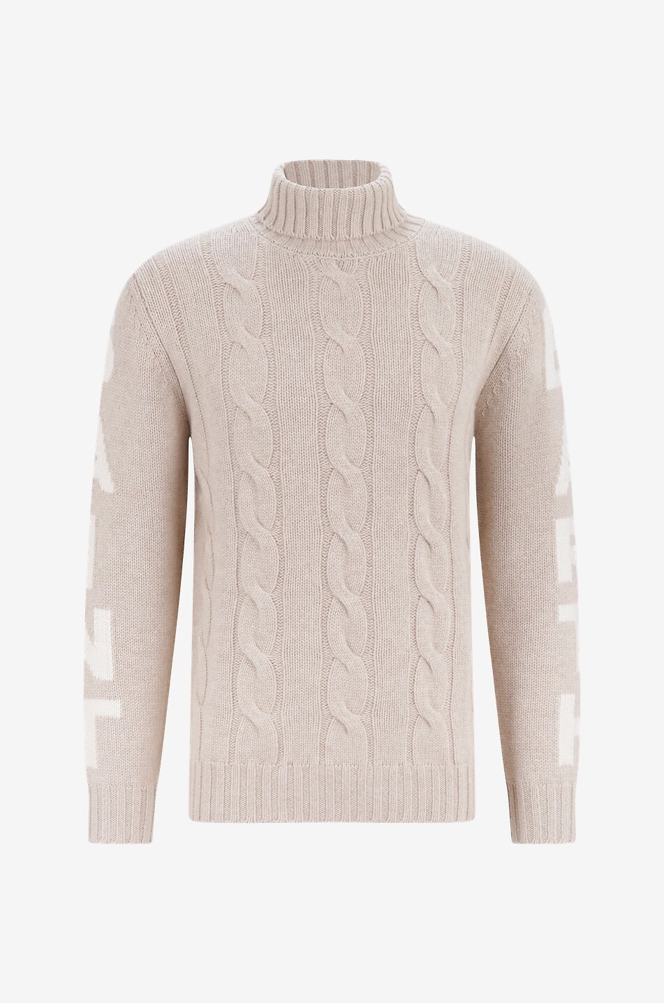 MC2 SAINT BARTH Zopfstrickpullover aus Wolle und Kaschmir Fisherman St. Barth Herren BEIGE 1