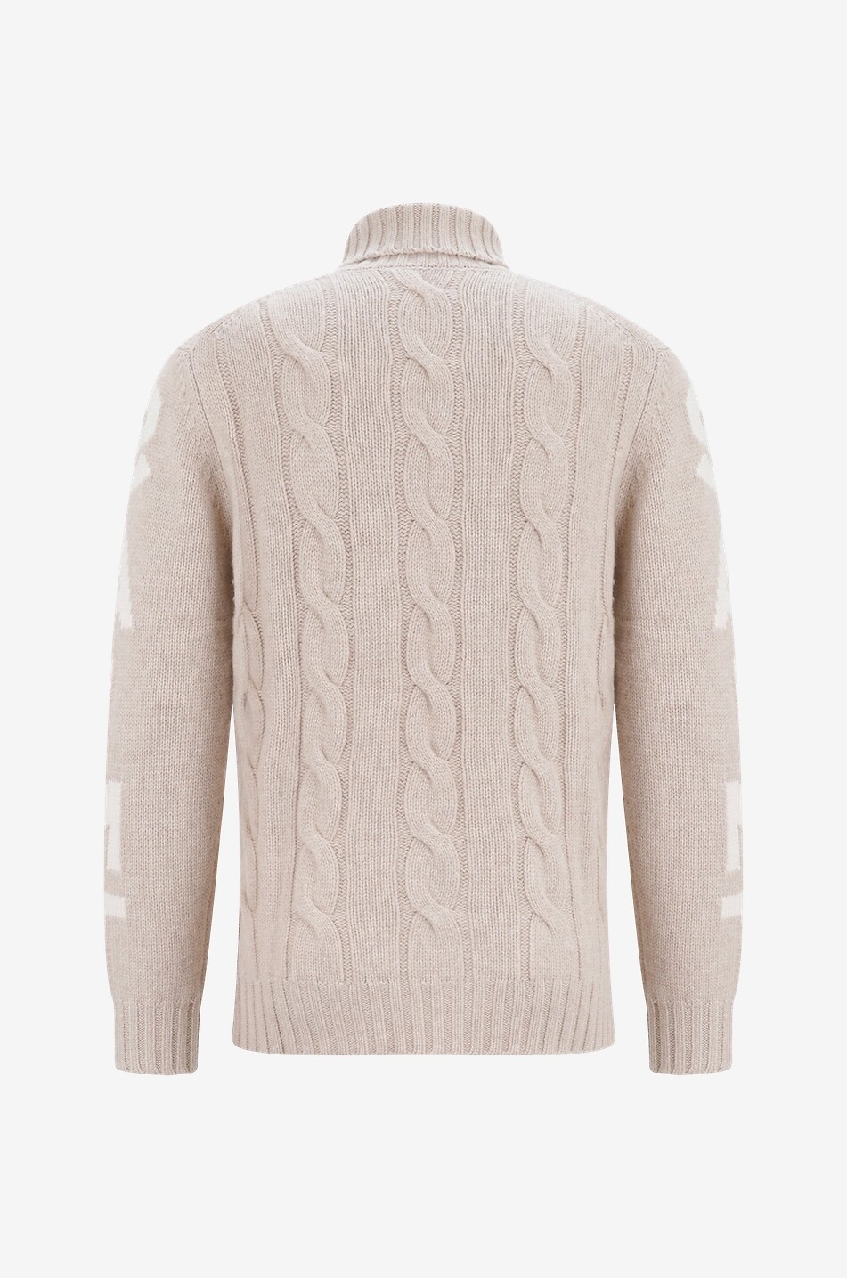 MC2 SAINT BARTH Zopfstrickpullover aus Wolle und Kaschmir Fisherman St. Barth Herren BEIGE 2