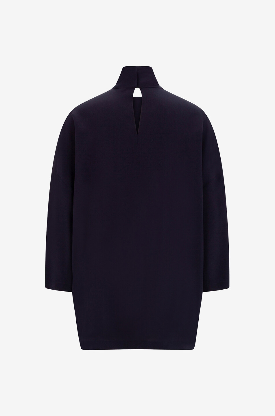 Weite Seidenbluse mit Schluppe