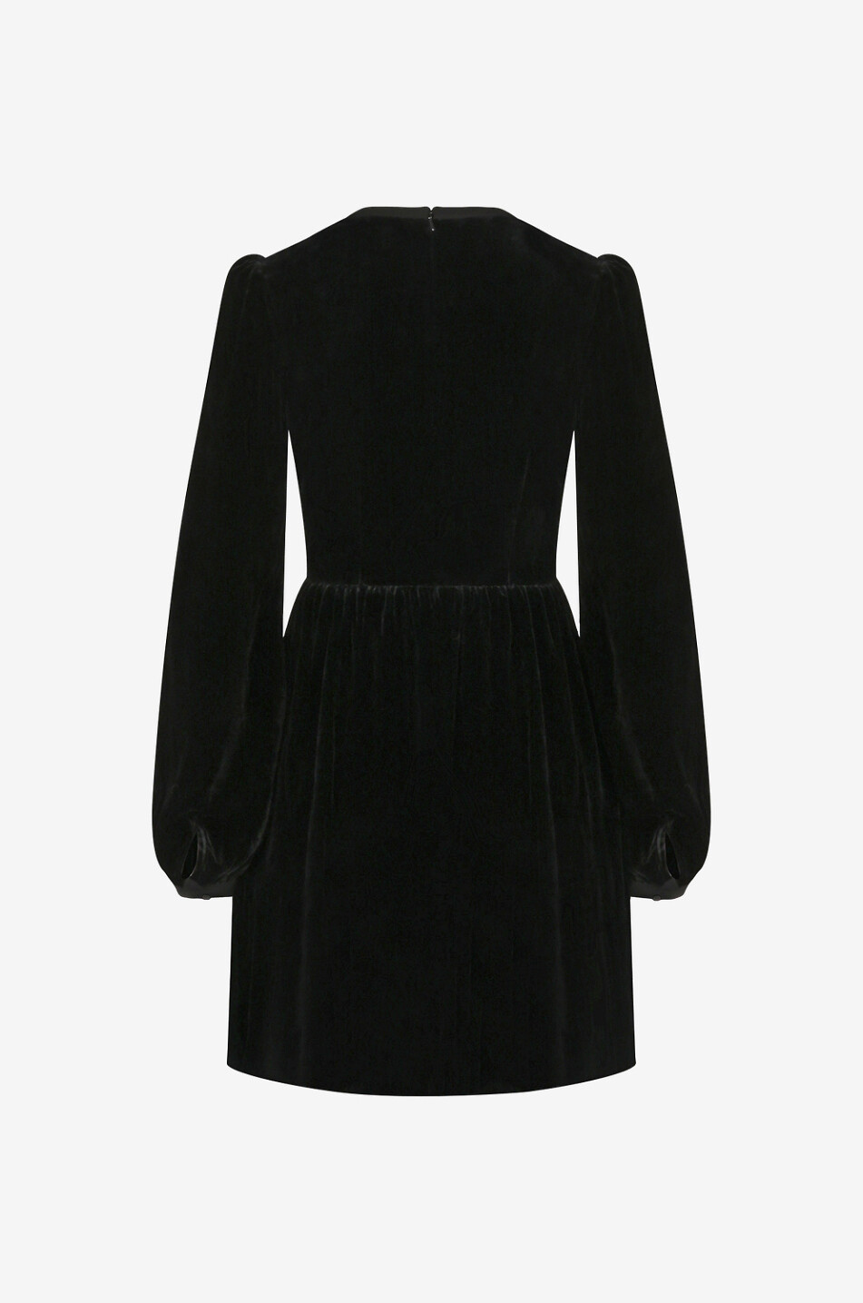 SALONI Camille Bows velvet and crystal mini dress Women BLACK 2