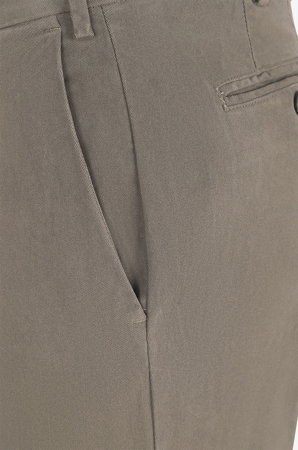 GERMANO Pantalon chino slim toucher velours City Homme MARRON 3