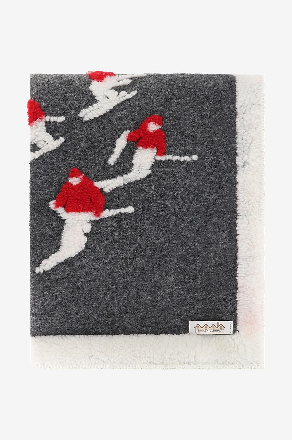 Sciatori boiled wool throw