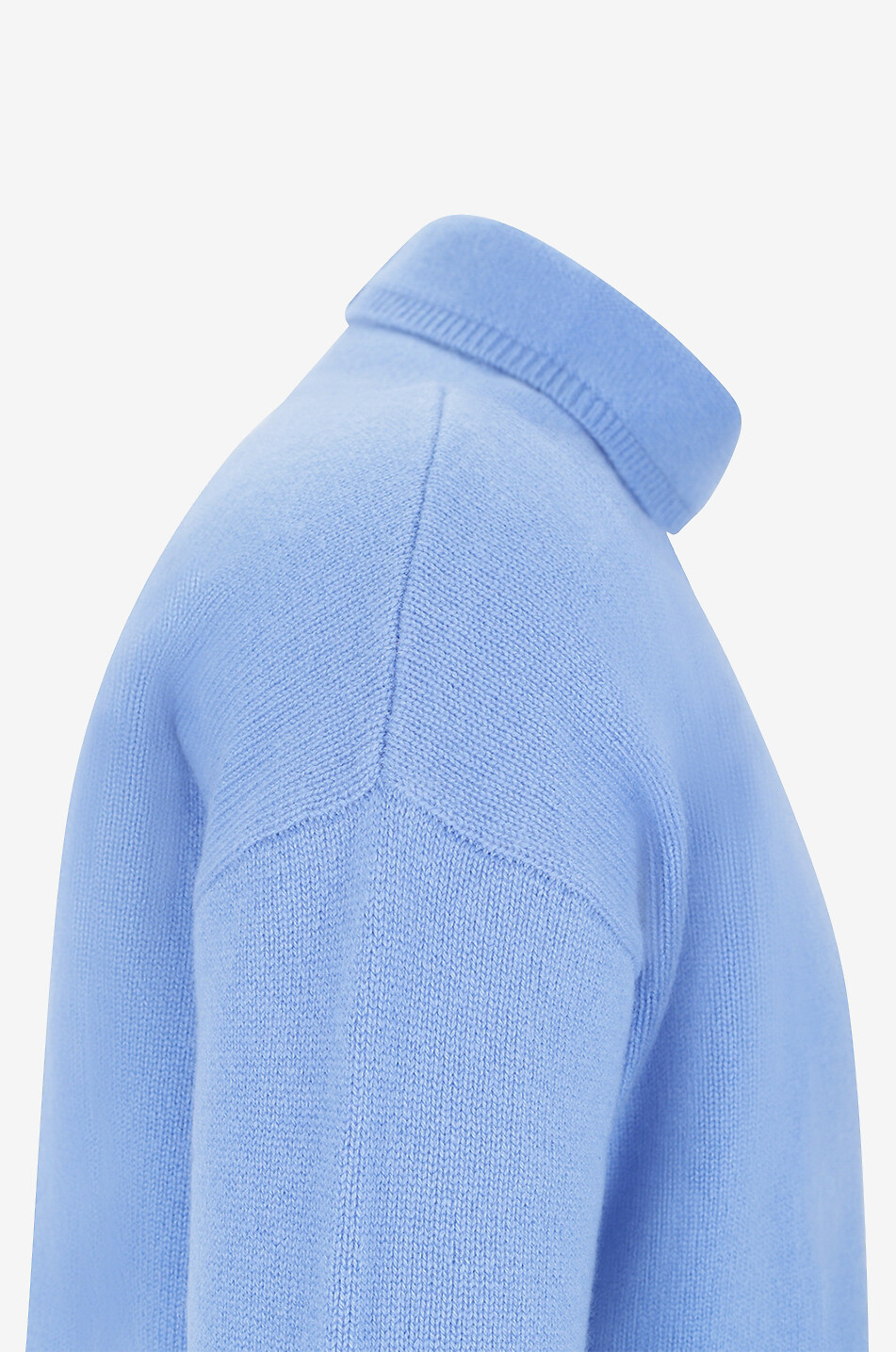 Funnel neck loose cashmere jumper