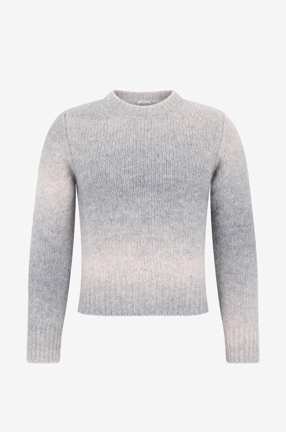 Alpaca wool jumper with colour gradient