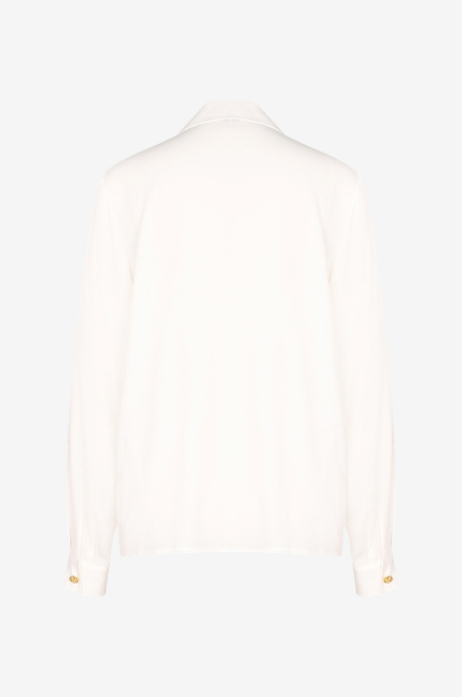 Blouse en crêpe de soie à boutonnage double